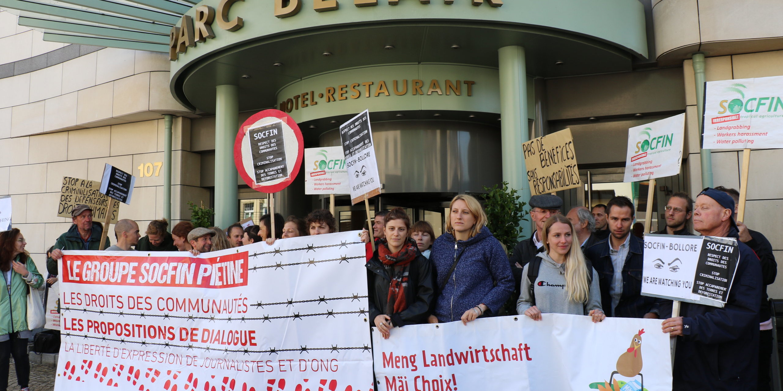 Socfin-Protest