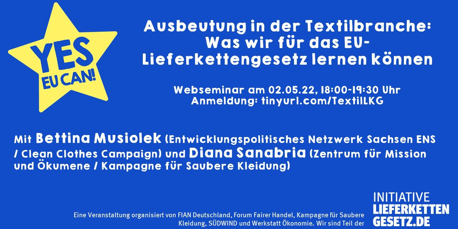 Sharepic Webinar Textil