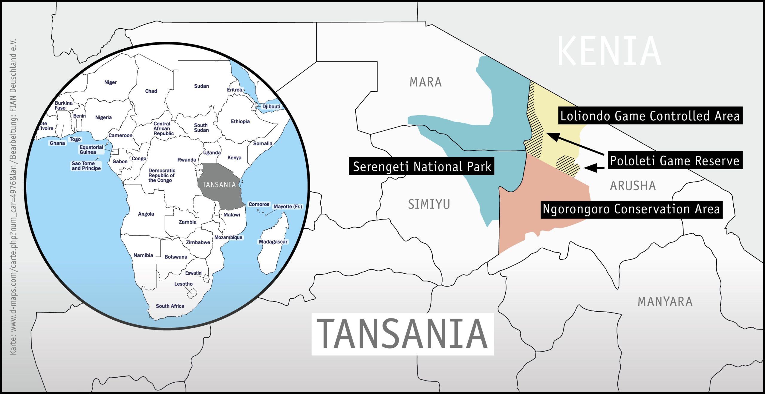 Die neuen Naturschutzgebiete entstehen direkt auf Maasai-Land