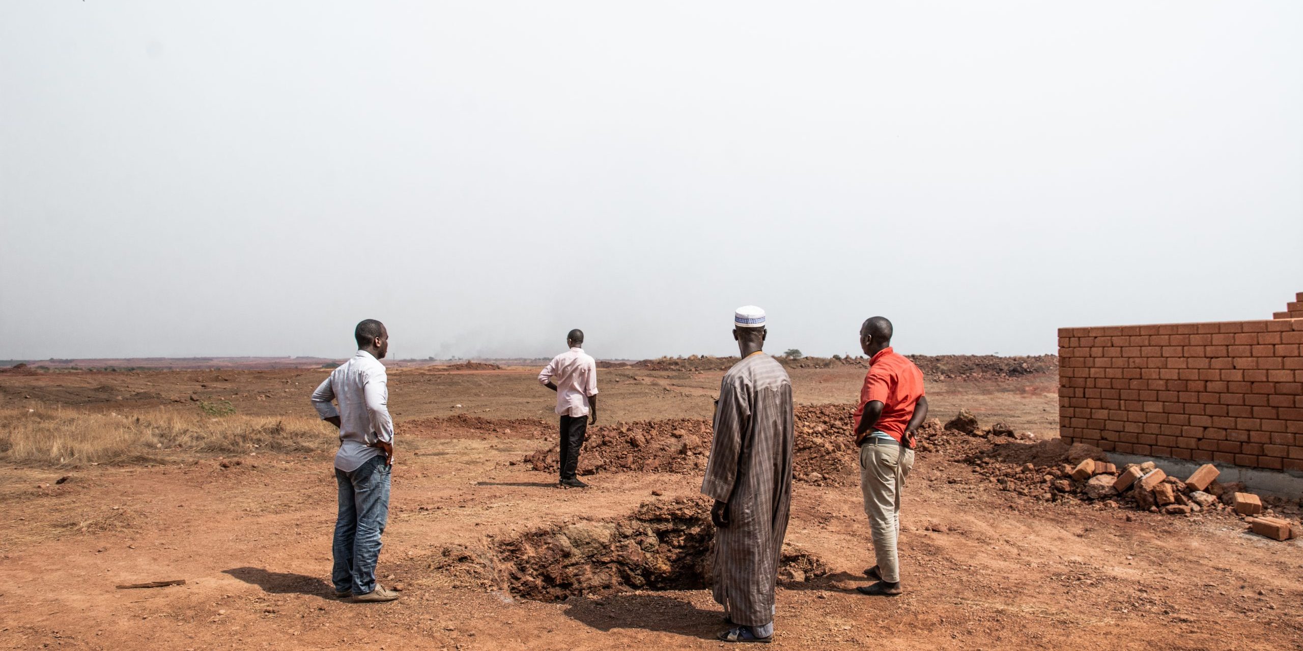 Dorfchef Mamadou Bah, 64, besucht das neue Dorf Hamdallaye_2