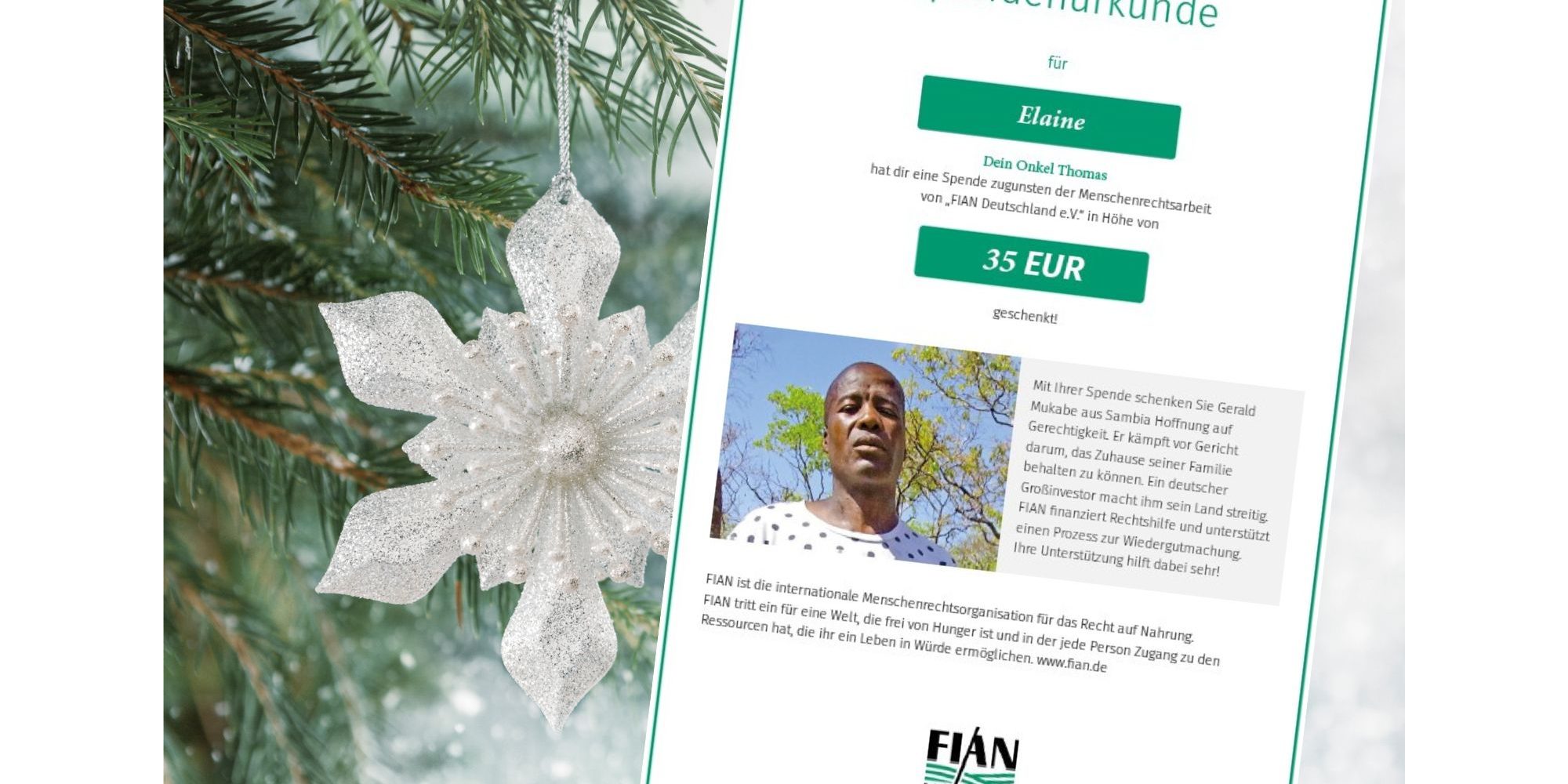 Spendenurkunde Beispiel Gerald